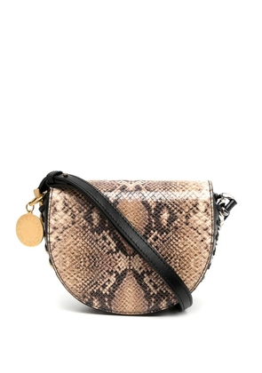 Stella McCartney Frayme foldover-top shoulder bag - Brown