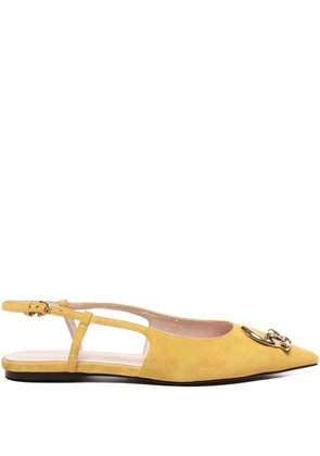 Coccinelle C-me slingback flats - Yellow