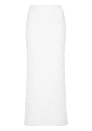 Balenciaga metallic-threading maxi skirt - Neutrals