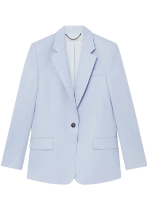 Stella McCartney flannel single-breasted blazer - Blue