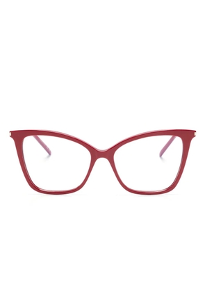Saint Laurent Eyewear cat eye-frame glasses - Red