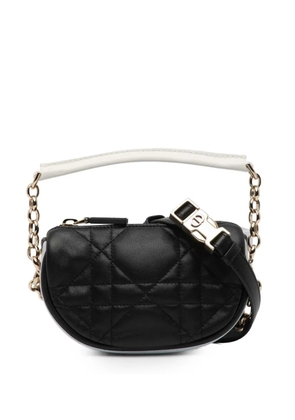 Christian Dior Pre-Owned 2022 Micro Lambskin Cannage Dior Vibe satchel - Black