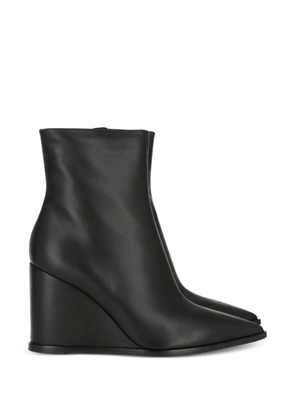 Gianvito Rossi wedge-heel boots - Black