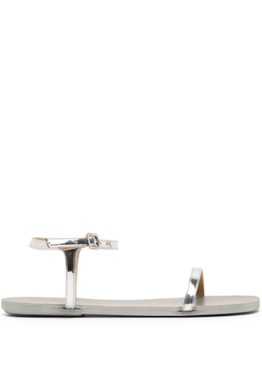 Marsèll Sottile metallic-leather sandals - Grey