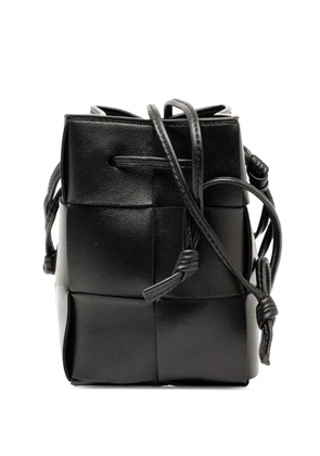 Bottega Veneta Pre-Owned 2012-2025 Mini Nappa Maxi Intrecciato Cassette bucket bag - Black