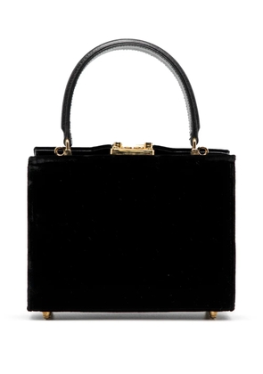 Fendi Pre-Owned 20th Century Velvet Push Lock Box satchel - Black