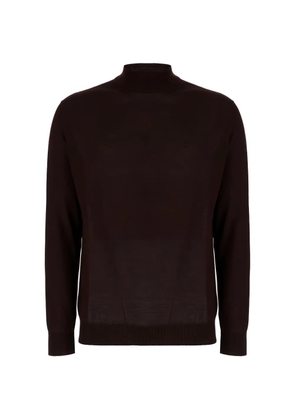 Malo mock-neck knitwear - Brown
