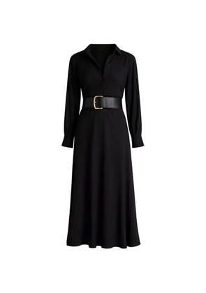 Vince button long-sleeve dress - Black