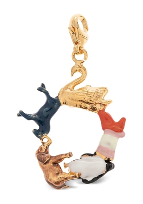 Marni Alphabet O animal-circle pendant - Gold