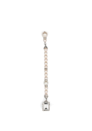 Alessandra Rich pearl-embellishment drop earrings - Silver