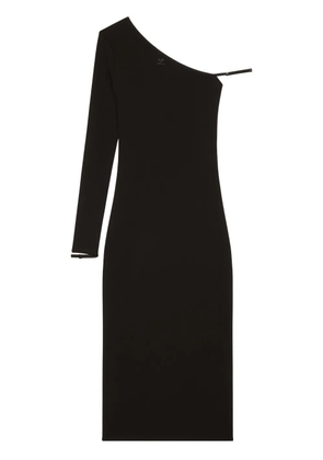 Courrèges one-sleeve midi dress - Black