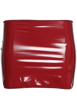 Oséree faux-leather mini skirt - Red
