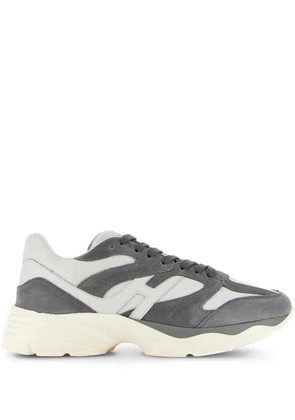 Hogan panelled suede sneakers - Grey