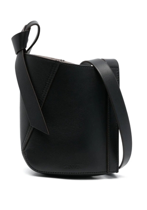 Lanvin Hobo Tie leather shoulder bag - Black
