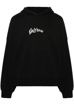 BARROW logo-print cotton hoodie - Black