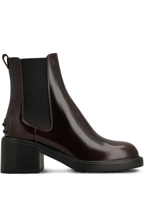 Tod's 60mm leather Chelsea boots - Red
