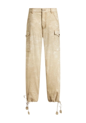 ETRO floral jacquard cargo pants - Neutrals