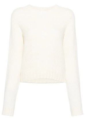 Palm Angels curved-logo wool-blend jumper - Neutrals