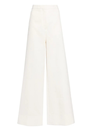 Stella McCartney high-waisted wide-leg trousers - White