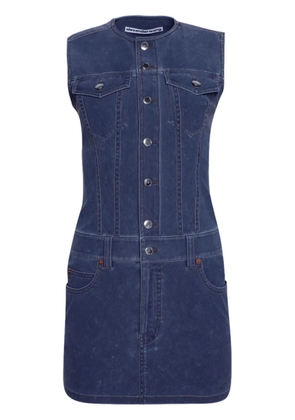 Alexander Wang denim bodycon mini dress - Blue