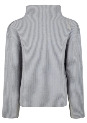 Marni logo-embroidered sweater - Grey