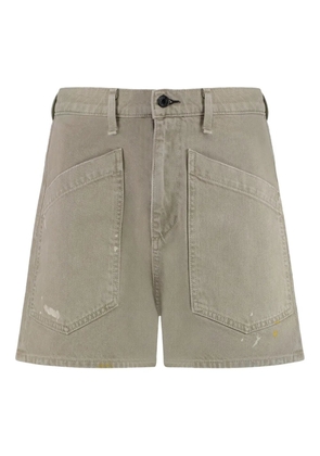 ASKK NY cotton denim shorts - Green