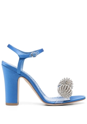 Manolo Blahnik Ostria 90mm star-embellished sandals - Blue