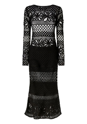 PINKO tricot maxi dress - Black