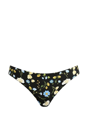 Seafolly floral bikini bottom - Black