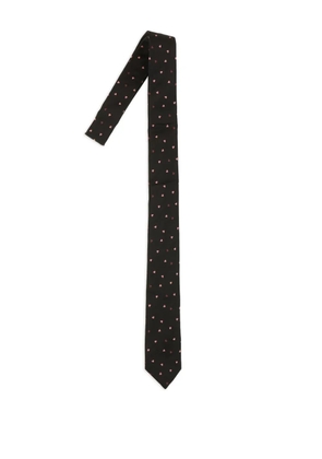 Paul Smith heart-motif pointed tie - Black