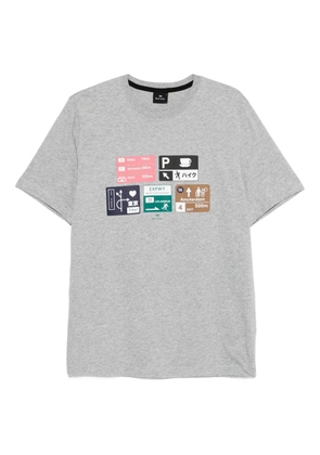 PS Paul Smith Road Signs graphic-print T-shirt - Grey