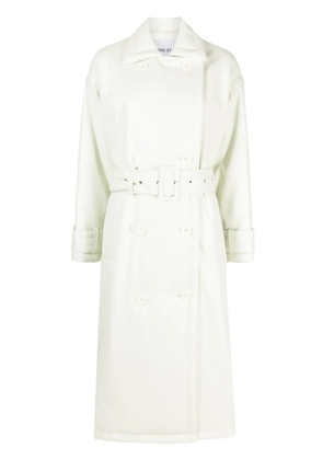 STAND STUDIO Emily double-breasted belted trench coat - Green