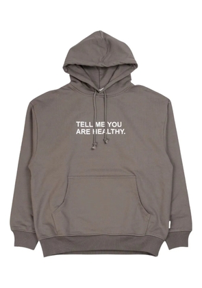 RASSVET bear-print hooded sweatshirt - Grey