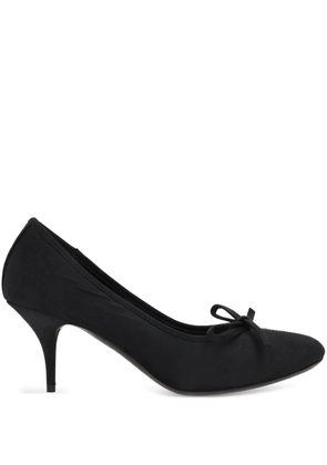 Balenciaga 70mm Leopold worn-out satin pumps - Black