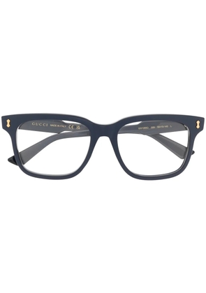 Gucci Eyewear logo-detail glasses - Blue