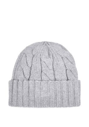MC2 Saint Barth ribbed cable-knit beanie hat - Grey