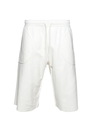 MM6 Maison Margiela drawstring appliqué shorts - White