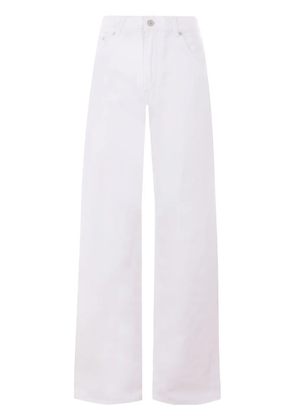 Haikure logo-patch jeans - White