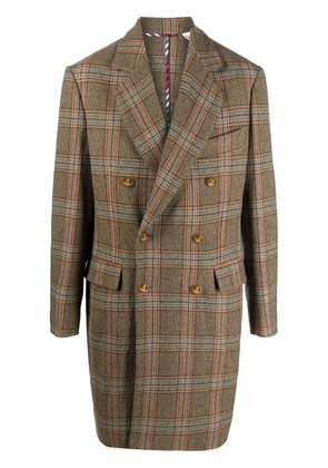Vivienne Westwood Wreck checked double-breasted coat - Neutrals