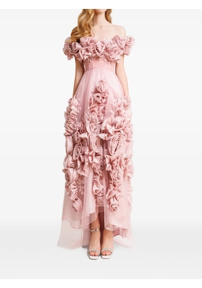 Gemy Maalouf asymmetrical floral dress - Pink
