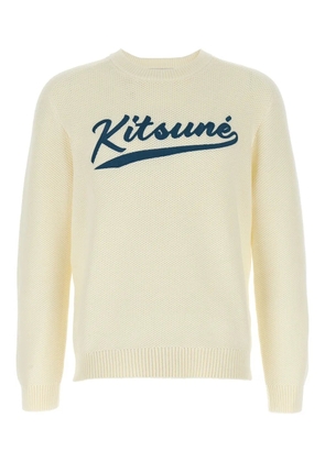 Maison Kitsuné logo Varsity sweater - White