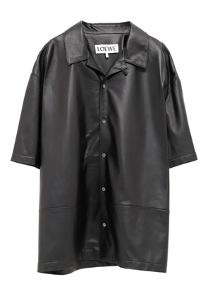 LOEWE collared short-sleeves shirt - Black