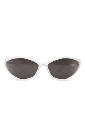 Balenciaga Eyewear 90's oval-frame sunglasses - White
