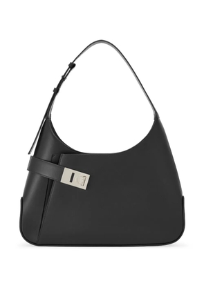 Ferragamo Hobo Gancini-buckle shoulder bag - Black