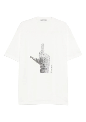 Ih Nom Uh Nit Diamond Glove Hotfix T-shirt - White
