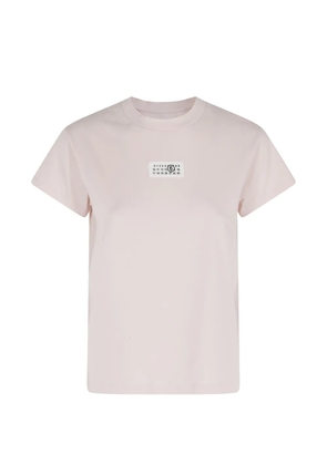 MM6 Maison Margiela logo-detail T-shirt - Pink