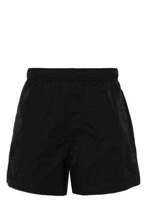 Zegna embroidered-logo swim shorts - Black