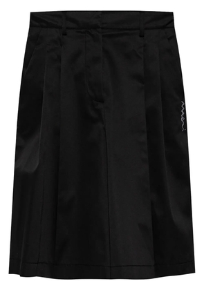 Marni embroidered-logo shorts - Black