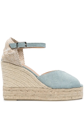 Castañer 110mm Bianca wedge espadrilles - Blue