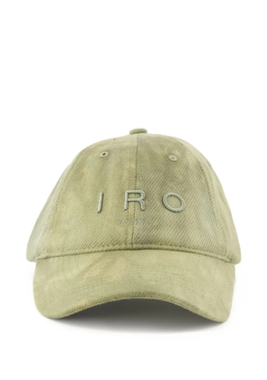 IRO embroidered-logo cap - Green